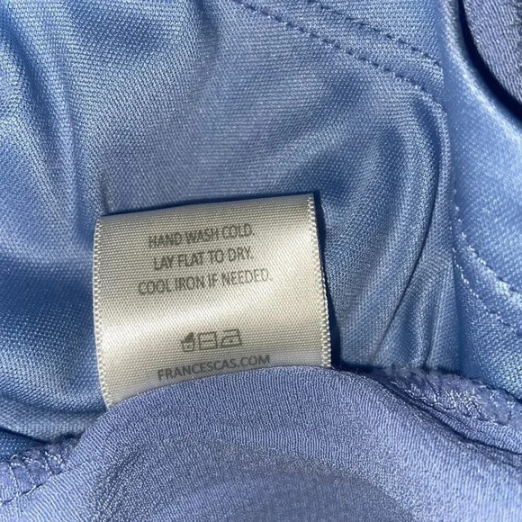 Blue Rain Light Blue Slip Dress, Large - Picture 7 of 10